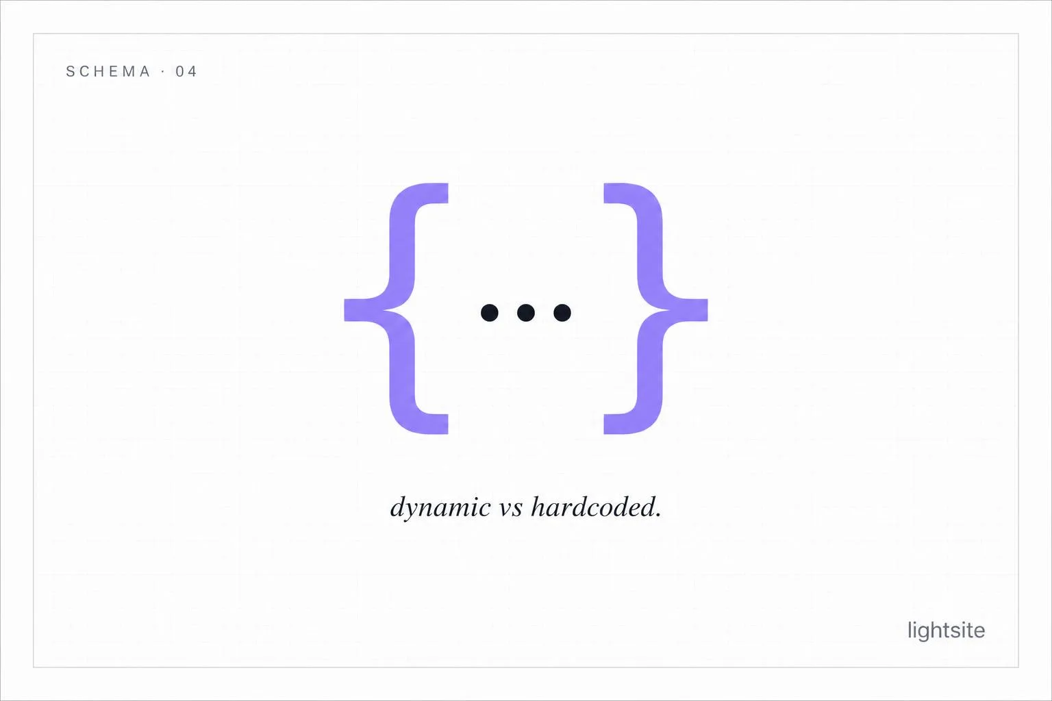Dynamic JSON-LD vs Hardcoded Schema